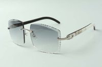 2021 58-18-140mm estilo high-end designers cortando híbrido óculos de sol hibrides 3524022, búfalo mais novo óculos naturais, tamanho: wgexd