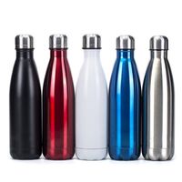 Portable stainless steel water bottle thermos bottle double ...