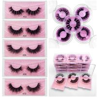 New Faux 3D Mink Eyelashes Mink Lashes Thick Long Handmade F...