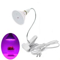 200 LED poussoir ampoule 360 ​​pince de support de lampe flexible pour la planche de plante fleur de légumes d'intérieur Hydroponics