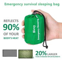 Waterproof Lightweight Thermal Emergency Sleeping Bag Surviv...
