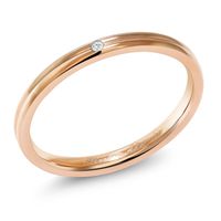 Clusterringe Rose Goldfarbe Edelstahl Ewigkeit Ewigkeits-Ehering-Ring mit weißem Diamant-Akzent