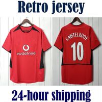 2005 rétro Manchester Home 0405 Man Utd Camisetas de Fútbol Jersey Soccer Jersey Vintage Shirt de football classique Camiseta