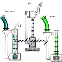 Big Bong Gravity Glass Bong with Tornado percolate,Green Water Bongs with 14.5mm Bong Bowl Height 33cm Weight 800g Glass Pipe for Smoking Hookah Glass Bongs Oil Rig Smoking Pipe Send Cleaning Brush 