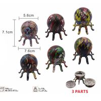 Octopus Herb Moedor 55mm Três camadas Transferir impressão de desenhos animados padrão de zinco de zinco de zinco
