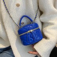 Evening Bags Luxury Mini Box PU Leather Crossbody Bag With S...