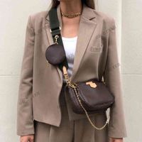 Высочайшее качество Знаменитая дизайнерская сумка Lady Buash Bags цепь Горячий мини 3-х частей набор женщин мода классический дикий крест кошелек для тела женские