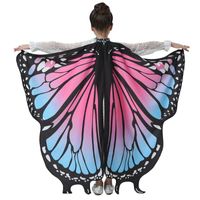 Sciarpe per bambini halloween farfalla scialle signora capo costume accessorio con maschera di pizzo festival regalo moda abiti comodi # G30