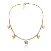 Cute butterfly Chain Necklace Brief Chains Pendant Necklaces...