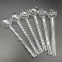 QBsomk 2021 Ultra- cheap Pyrex Glass Oil Burner Pipe Clear Gl...