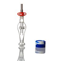 Кальян стеклянная вода труба прозрачная курение микроэлемент Коллектор Коллектор Dab Rig NC 10 мм с титановым ротовым ртом горячие продажи