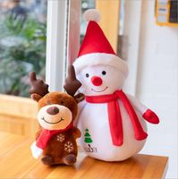 cartone animato santa claus pupazzo di neve ornamenti elk bambola peluche giocattolo vacanze bambole di natale regali di Natale giocattoli per bambini