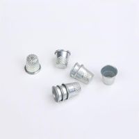 10 teile / los Silber Metall-Fingerhut-handgefertigter DIY-Fingerschutz Spezielle Nähwerkzeuge für Crimpfaden