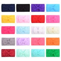 Baby Bow Hair Bands 20 Colors Solid Elastic Headbands Infant...