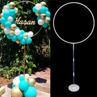 1PC Balloon Arch Balloons Ring Stand Balloons Round Hoop Holder Birthday Party for Baby Shower Wedding Decoration 160x70cm X0726