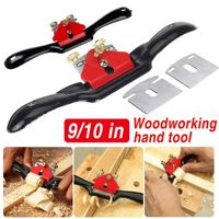 Professional Hand Tool Sets 10 Inch Adjustable Plane Spoke Shave Woodworking Planer Trimming Tools Wood Cutting Edge Chisel With Screw Blade