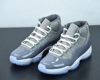Najwyższej jakości Autentyczny Jumbman 11 11S Basketball Shoe High Gym Retro "Cool Gray" malowanie prawdziwych włókna węglowego Fashion Sports Odkryty Sneaker z pudełkiem