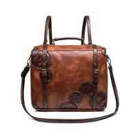 School Bags Renaissance Navigator Shoulder Medieval Costume Steampunk Bomber Cosplay Antique Gear Leather Carnival Party Crossbo
