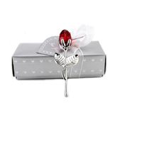 シャワーの透明なクリスタルバラの造花の赤ちゃんのお土産の結婚式の好意と贈り物のための贈り物
