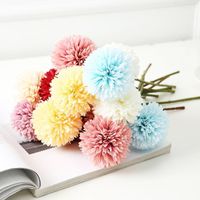 Decorative Flowers & Wreaths 7.5CM Artificial Dandelion Bushes High Quality UV Resistant Fake Home Decor Small Decorations For Garden