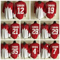 Vintage 1972 Team Canada Hockey Jersey 4 Bobby Orr 7 Phil Esposito 12 Yvan Cournoyer 19 Paul Henderson Stan Mikita Clarke Ken Dryden