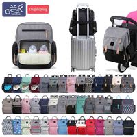 Original Land Mamma blöja väskor mor stor kapacitet resa blöjor ryggsäckar med anti-förlust dragkedja baby ammande mpbj01 210909