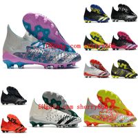 2021 zapatos de fútbol depredador Freak.1 AG CLAATS HOMBRES Botas de fútbol Púrpura Tamaño 39-45