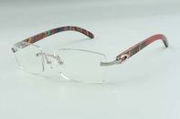 2021 الطبيعي الطاووس المعابد خشبية النظارات الإطار 3524012 نظارات مصممي فاخرة، الحجم: 36 -18-135mm