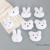 US Stock Jk Accessories Cute Cartoon Eyeless Bear Big White Rabbit Brooch Plush Doll Blush DIY Clothing Plushs Stuff