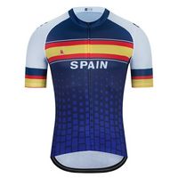 Espagne Bike Jersey Summer Street Sleeve Cyclisme Chemise de cyclisme Utdoor Mountain Vélo Maillot Ropa Ciclismo Respirant Cyclisme Jerseys Femmes