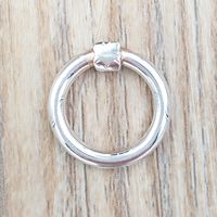 Authentic 925 Colgantes de plata esterlina Pequeño anillo de espera de plata se adapta al regalo de estilo de joyería de oso europeo 812344550