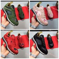 2020 Luxury Design Stud Sneaker Shoes High Quality Women,Men Casual Shoes Runner Trainer Party Wedding Shoes size 35-45 dvp Valentinoes