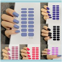 Çıkartmaları Sanat Salon Sağlık Beauty53 Renkler Lehçe Saf Renk Şeritleri Su Geçirmez Yapışkan Nail FL Sticker Çevre Koruma DIY Nai STIC