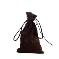 Caballeros Cosplay bolsa medieval bolsa de cordón (marrón)