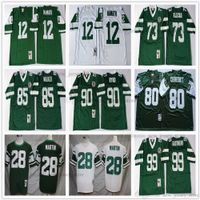 NCAA Vintage 75th Retro College Football jerseys costurado verde jersey 003