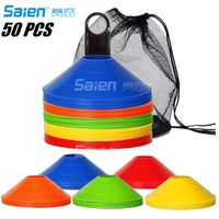Cones de discos (conjunto de 50) Cones de futebol de treinamento de agilidade com saco de transporte e suporte para markers de cone de campo de esportes de basquete de futebol