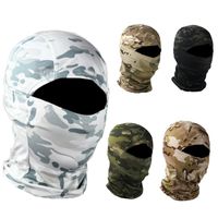 Fietsen Caps Maskers Tactische Camouflage Balaclava Volledige Gezichtsmasker CS Wargame Army Hunting Sports Helm Liner Cap Multicam CP Sjaal
