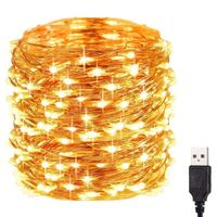 Strings String Lights USB Garland Waterproof Copper 10M 12M LED Fairy For Home Christmas Year Decor NatalLED