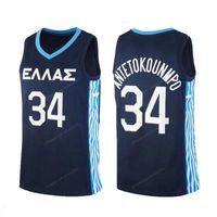 Custom Tokyo Giannis Antetokounmpo #34 Team Greece Basketball Jersey Men's Stitched Size S-4XL Any Name And Number Top Qhigh quality jersey