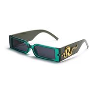 Солнцезащитные очки Мода Viper Retro Punk Trend Square Мужская Инкрустированная Змея Женские Очки Очки Окуто