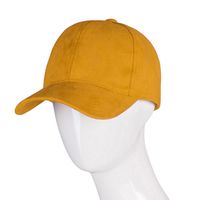 2021 Nowa moda stała zwykła zamszowa baseballowa czapka 6 panelu tata kapelusz na zewnątrz słońce kapelusz dla mężczyzn kobiet
