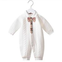Hoge kwaliteit katoen baby rompertjes pasgeboren babys jumpsuits herfst winter gewatteerde warme-stuk romper jongens en meisjes pyjama's