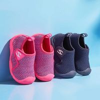 New Spring Toddler Girl Sneakers Sneakers Shoes Moda Soft Bottom antiscivolo a doppio strato Mesh Toddler Toddler Scarpe da ragazzo Velcro H0917