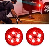 2 pcs LED luzes de abertura de carro aviso anti-colisão lâmpada de alarme portátil lâmpada de alarme sem fio portátil luz estacionamento