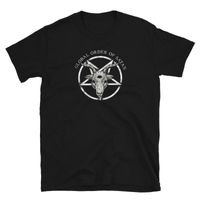Мужские футболки 2021 летняя футболка Глобальный порядок сатаны оккульт атеист черный смерть металлический принт улица крутой повседневный уплотнитель