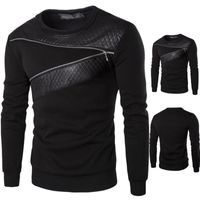 Sweats à capuche pour hommes Sweatshirts 2021 Style Hommes Collier rond Sweat-shirt à manches longues Fashion Zipper Jacket Décoratif Vêtements de commerce