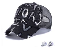 The latest party hat sequin letter pattern breathable mesh quick-drying outdoor sports sunshade baseball cap has many styles to choose from