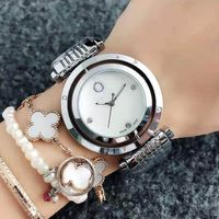 Moda marca relógios mulheres garota cristal pode girar estilo de discagem metal de aço de quartzo relógio de pulso p60