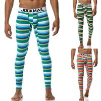 Men&#039;s Pants Fashion Trend Base Warm Thin U-shaped Design Rainbow Men Loose Thermal Pant Long Johns Underwear #T2G1
