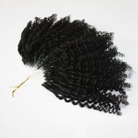 CE certificated Micro Ring Hair Extensions 400s lot Kinky Cu...